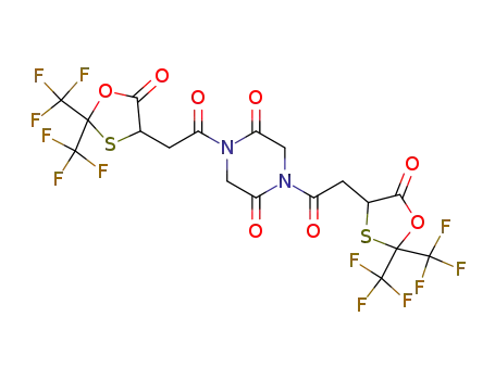 N,N'-di{[2,2-bis(trifluoromethyl)-5-oxo-1,3-oxathiolan-4-yl]-acetyl}glycine anhydride
