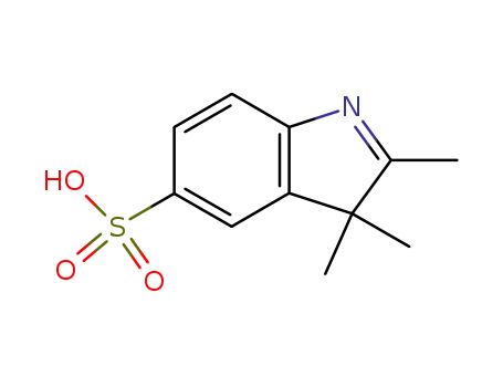Molecular Structure of 132557-72-3 (5-Sulfo-2,3,3-trimethyl indolenine sodium salt)