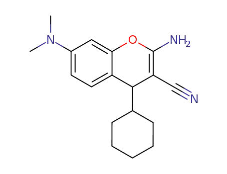 2-amino-3-cyano-7-(dimethylamino)-4-cyclohexyl-4H-chromene