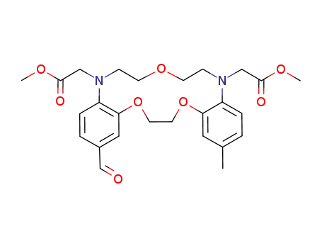 (2-formyl-11-methoxycarbonylmethyl-14-methyl-6,7,10,11,17,18-hexahydro-9H-8,16,19-trioxa-5,11-diaza-dibenzo[a,g]cyclopentadecen-5-yl)-acetic acid methyl ester
