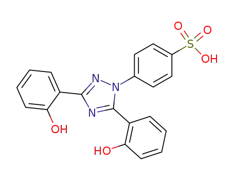 4-[3,5-bis(2-hydroxyphenyl)-1H-1,2,4-triazol-1-yl]benzenesulfonic acid