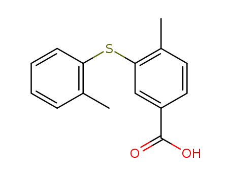 4-methyl-3-[(2-methylphenyl)thio]benzoic acid