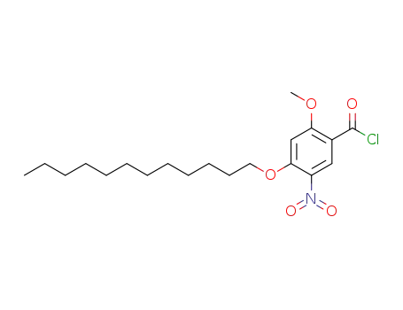 Molecular Structure of 874210-52-3 (Benzoyl chloride, 4-(dodecyloxy)-2-methoxy-5-nitro-)