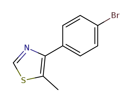 Molecular Structure of 252561-64-1 (4-(4-bromophenyl)-5-methylThiazole)