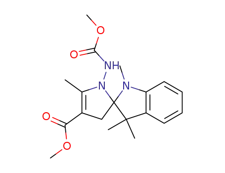 2,2',3,3'-tetrahydro-1,3,3,5'-tetramethyl-4'-methoxycarbonyl-1'-(methoxycarbonylamino)spiro[1H-indole-2,2'-pyrrole]