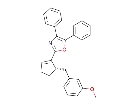 (+)-(5S)-1-(4,5-diphenyloxazol-2-yl)-5-(3-methoxybenzyl)cyclopentene