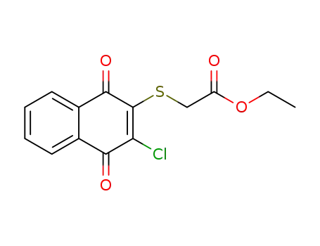 ethyl 2-(3-chloro-1,4-dioxo-1,4-dihydronaphthalen-2-ylthio)acetate