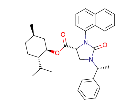 (R)-3-Naphthalen-1-yl-2-oxo-1-((R)-1-phenyl-ethyl)-imidazolidine-4-carboxylic acid (1R,2S,5R)-2-isopropyl-5-methyl-cyclohexyl ester