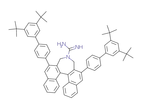 2,6-bis-(3',5'-di-tert-butyl-biphenyl-4-yl)-3,5-dihydro-4-aza-cyclohepta[2,1-a;3,4-a']dinaphthalene-4-carboxamidine
