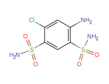 Molecular Structure of 121-30-2 (4-Amino-6-chlorobenzene-1,3-disulfonamide)