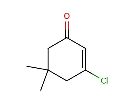 Molecular Structure of 17530-69-7 (3-CHLORO-5,5-DIMETHYL-2-CYCLOHEXEN-1-ONE)
