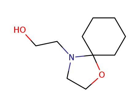 Molecular Structure of 2359-11-7 (1-oxa-4-azaspiro[4.5]decan-4-ethanol)