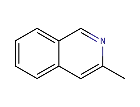 Molecular Structure of 1125-80-0 (3-METHYLISOQUINOLINE)
