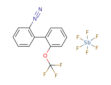 2-(trifluoromethoxy)biphenylyl-2'-diazonium hexafluoroantimonate