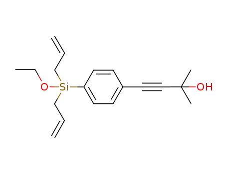 1-[diallyl(ethoxy)silyl]-4-(3-hydroxy-3-methyl-1-butynyl)benzene