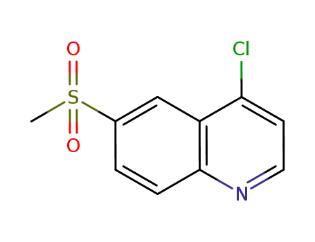 Molecular Structure of 454705-62-5 (4-Chloro-6-(Methylsulfonyl)quinoline)