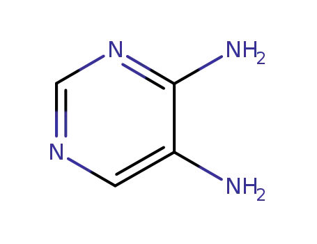 Molecular Structure of 13754-19-3 (4,5-Diaminopyrimidine)