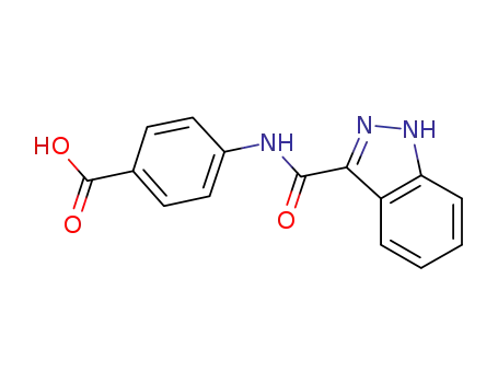 4-(1H-indazole-3-carboxamido)benzoic acid