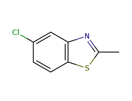Molecular Structure of 1006-99-1 (5-Chloro-2-methylbenzothiazole)