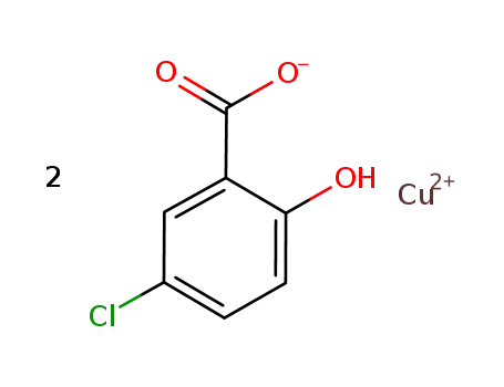 5-chloro-2-hydroxy benzoic acid copper (II) salt