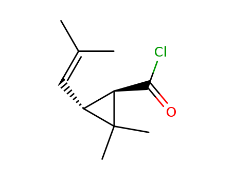 2,2-dimethyl-3-(2-methylprop-1-enyl)cyclopropane-1-carbonyl chloride