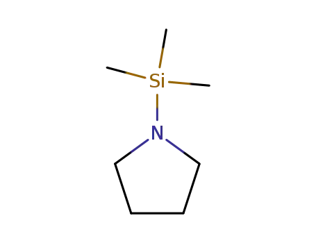 Molecular Structure of 15097-49-1 (1-(TRIMETHYLSILYL)PYRROLIDINE)