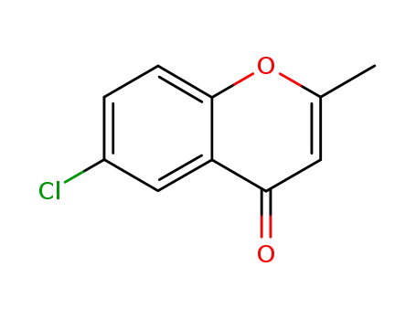 Molecular Structure of 69693-00-1 (6-CHLORO-2-METHYL-4H-CHROMEN-4-ONE)