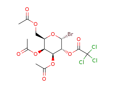Trichloro-acetic acid (2R,3R,4S,5S,6R)-4,5-diacetoxy-6-acetoxymethyl-2-bromo-tetrahydro-pyran-3-yl ester