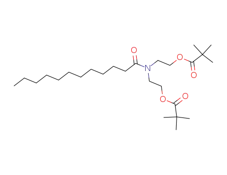 Molecular Structure of 63056-92-8 ((dodecanoylimino)diethane-2,1-diyl bis(2,2-dimethylpropanoate))