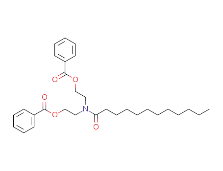 Molecular Structure of 63056-90-6 ((dodecanoylimino)diethane-2,1-diyl dibenzoate)