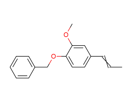 Molecular Structure of 120-11-6 (1-Benzyloxy-2-methoxy-4-propenylbenzene)