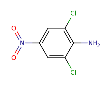 Molecular Structure of 99-30-9 (Benzenamine,2,6-dichloro-4-nitro-)