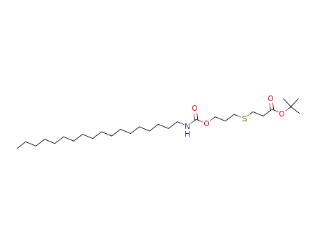 7-octadecylcarbamoyloxy-4-thiaheptanoic acid t-butyl ester
