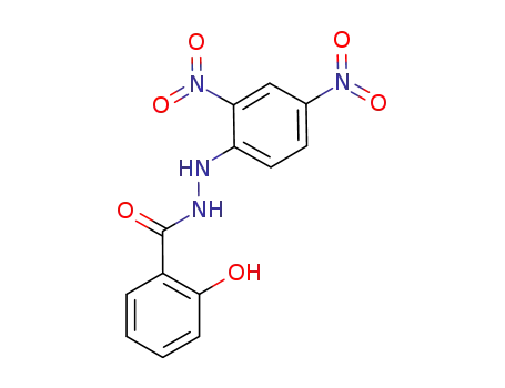 Molecular Structure of 79616-09-4 (Benzoic acid, 2-hydroxy-, 2-(2,4-dinitrophenyl)hydrazide)