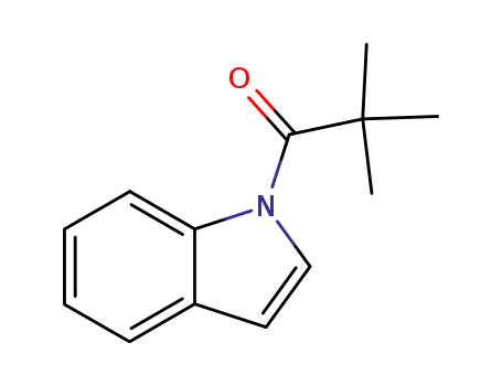 Molecular Structure of 70957-04-9 (1H-Indole, 1-(2,2-dimethyl-1-oxopropyl)-)