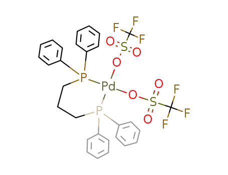 {(1,3-bis(diphenylphosphino)propane)ditriflatopalladium(II)}