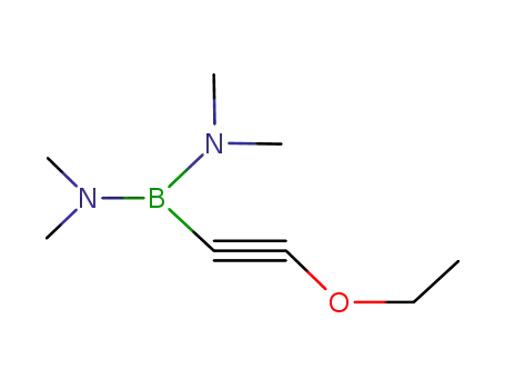 Molecular Structure of 94318-00-0 (Boranediamine, 1-(ethoxyethynyl)-N,N,N',N'-tetramethyl-)