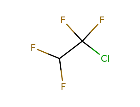 Molecular Structure of 354-25-6 (1-CHLORO-1,1,2,2-TETRAFLUOROETHANE)