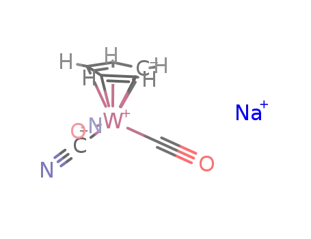 Na[(η5-cyclopentadienyl)(nitrosyl)(carbonyl)(cyano)W]