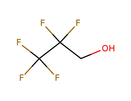 Molecular Structure of 422-05-9 (Pentafluoro-1-propanol)