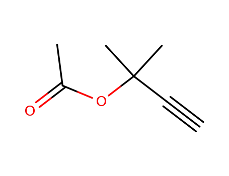 Molecular Structure of 1604-29-1 (1,1-dimethylprop-2-ynyl acetate)
