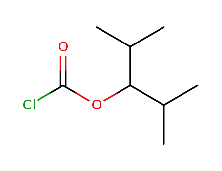 Molecular Structure of 30250-57-8 (Carbonochloridic acid, 2-methyl-1-(1-methylethyl)propyl ester)