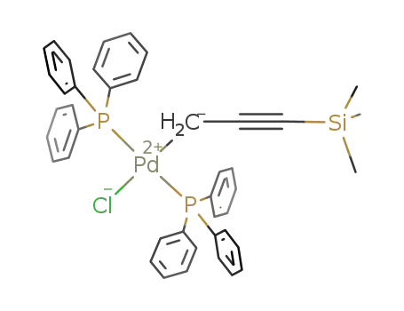 PdCl(P(C6H5)3)2(CH2CCSi(CH3)3)