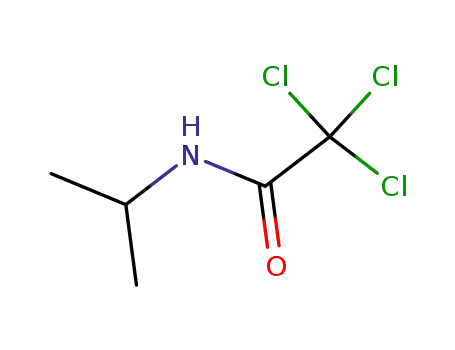 Molecular Structure of 23144-67-4 (Acetamide, 2,2,2-trichloro-N-(1-methylethyl)-)