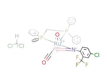 Ru(1,2-bis(diphenylphosphino)ethane)(CO)2[η(2)-ON-4-chloro-2-(trifluoromethyl)phenyl]