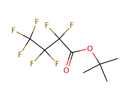 Molecular Structure of 425-24-1 (Butanoic acid, heptafluoro-, 1,1-dimethylethyl ester)