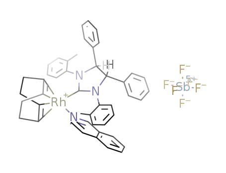[(4S,5S)-1,3-di(2-methylphenyl)-4,5-diphenylimidazolin-2-ylidene(1,5-cyclooctadiene)(isoquinoline)rhodium] hexafluoroantimonate
