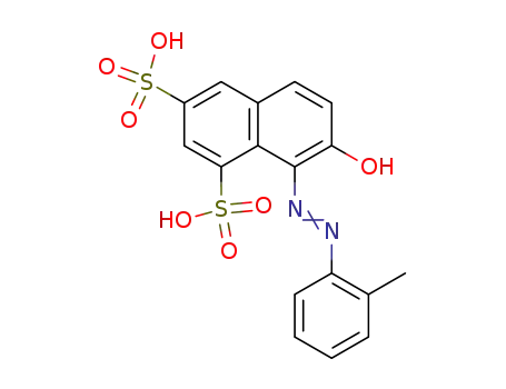 7-hydroxy-8-o-tolylazo-naphthalene-1,3-disulfonic acid