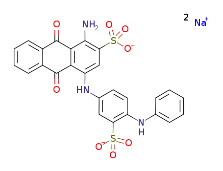 disodium 1-amino-4-[4-phenylamino-3-sulfophenylamino]-9,10-dioxo-9,10-dihydroanthracene-2-sulfonate