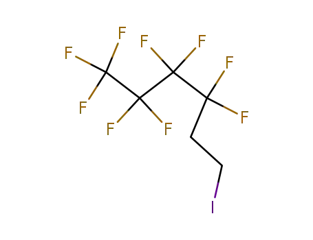 Molecular Structure of 2043-55-2 (1H,1H,2H,2H-Perfluorohexyl iodide)